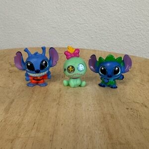 Disney Lilo & Stitch Mini Figures Stitch Variants and Scrump